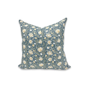 Artfully Hand Made Block Thick Cotton White Pillow Cover -Aradhana