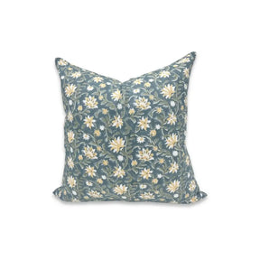 Artfully Hand Made Block Thick Cotton White Pillow Cover -Aradhana