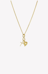 Faith, Hope, & Love Charm Pendant Necklace