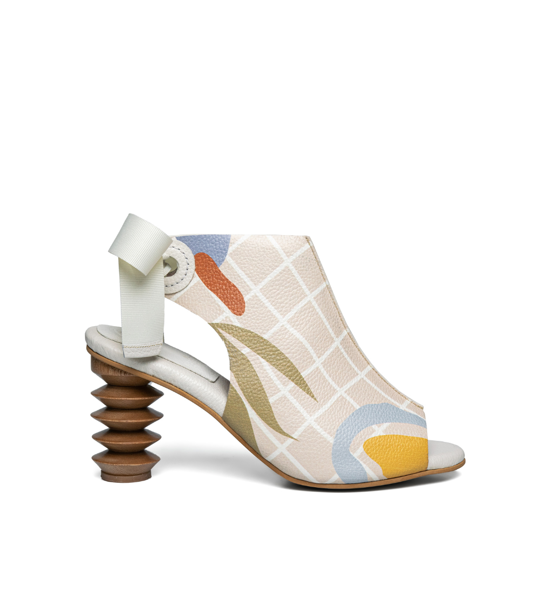 Matisse7 Nude Print Sculptural Heels