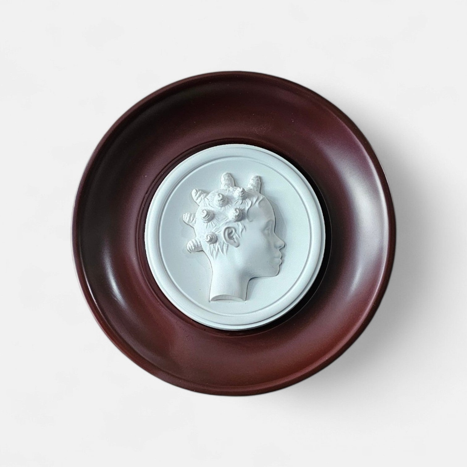Bantu Knot Bas Relief Wall Sculpture