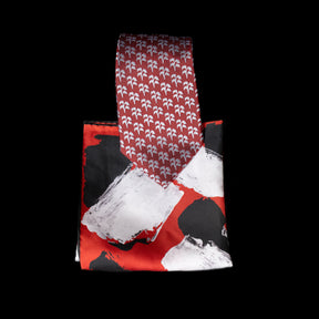 Red White Palm Trees Neck Tie