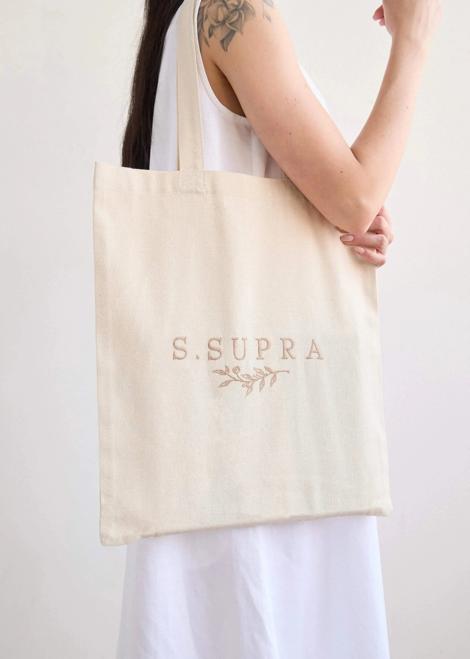 Signature Tote In Cotton