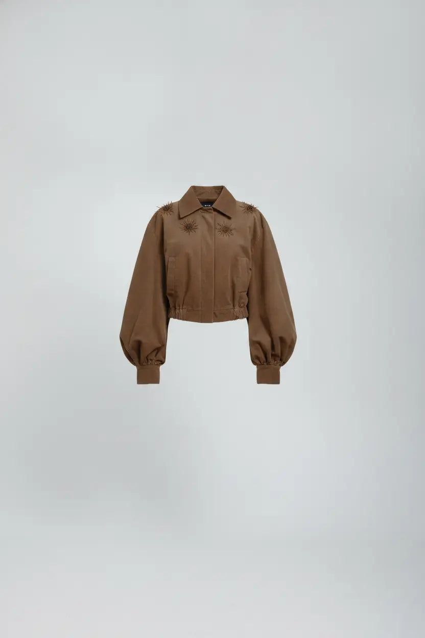 Amba Radiant Denim Bomber