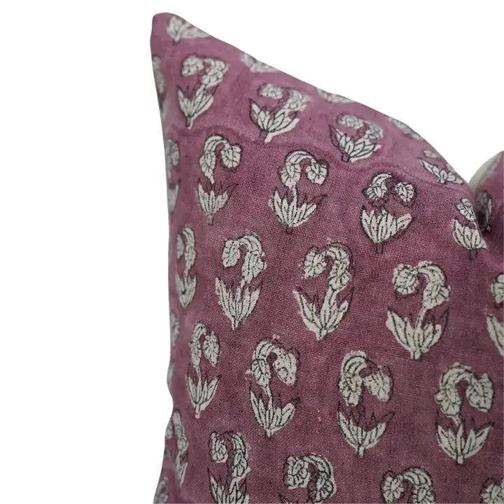 Handcrafted Unique Block Print Boho Pure Linen Pillow Cover- Super Star