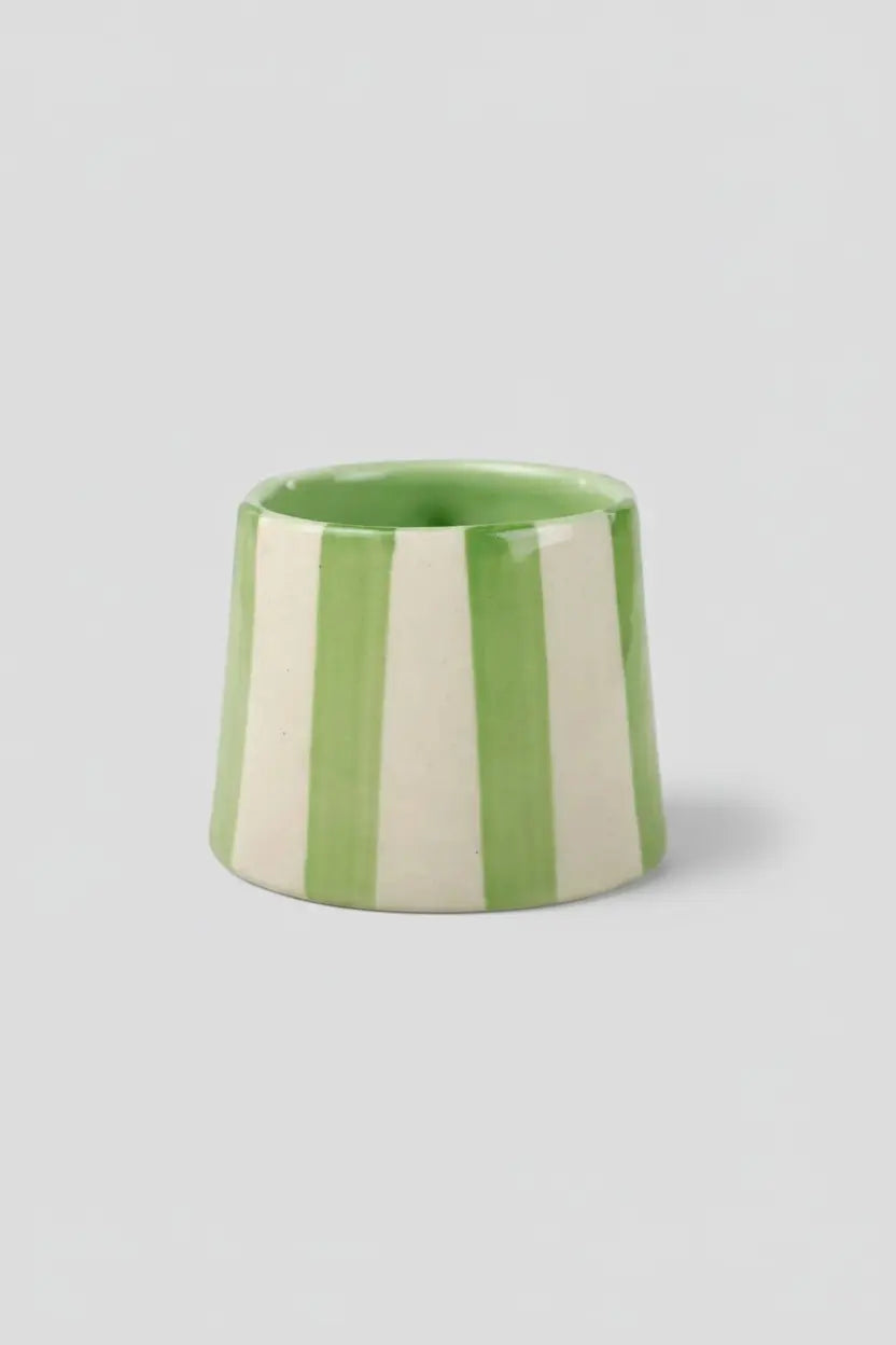 Ceramic Striped Coffee Cup Set - 220ml