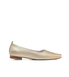 Lola Metallic Two-Tone Pointed Ballet Flats