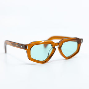 Avitio Sunglasses with Amber Frame & Aqua Lens