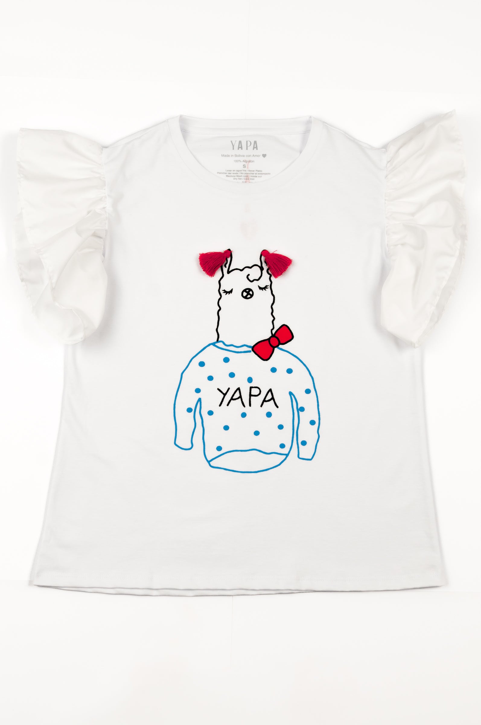 Alpaca Design Cotton T-Shirt