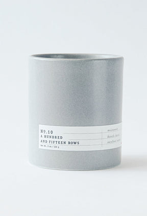 No. 10 A Hundred and Fifteen Rows Scented candle