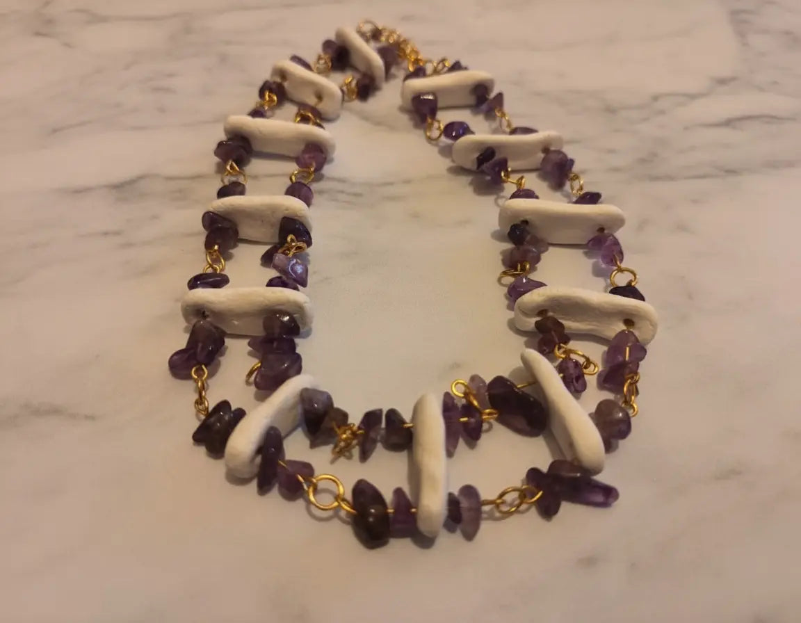 Sicilia Ceramic & Semi-precious Choker