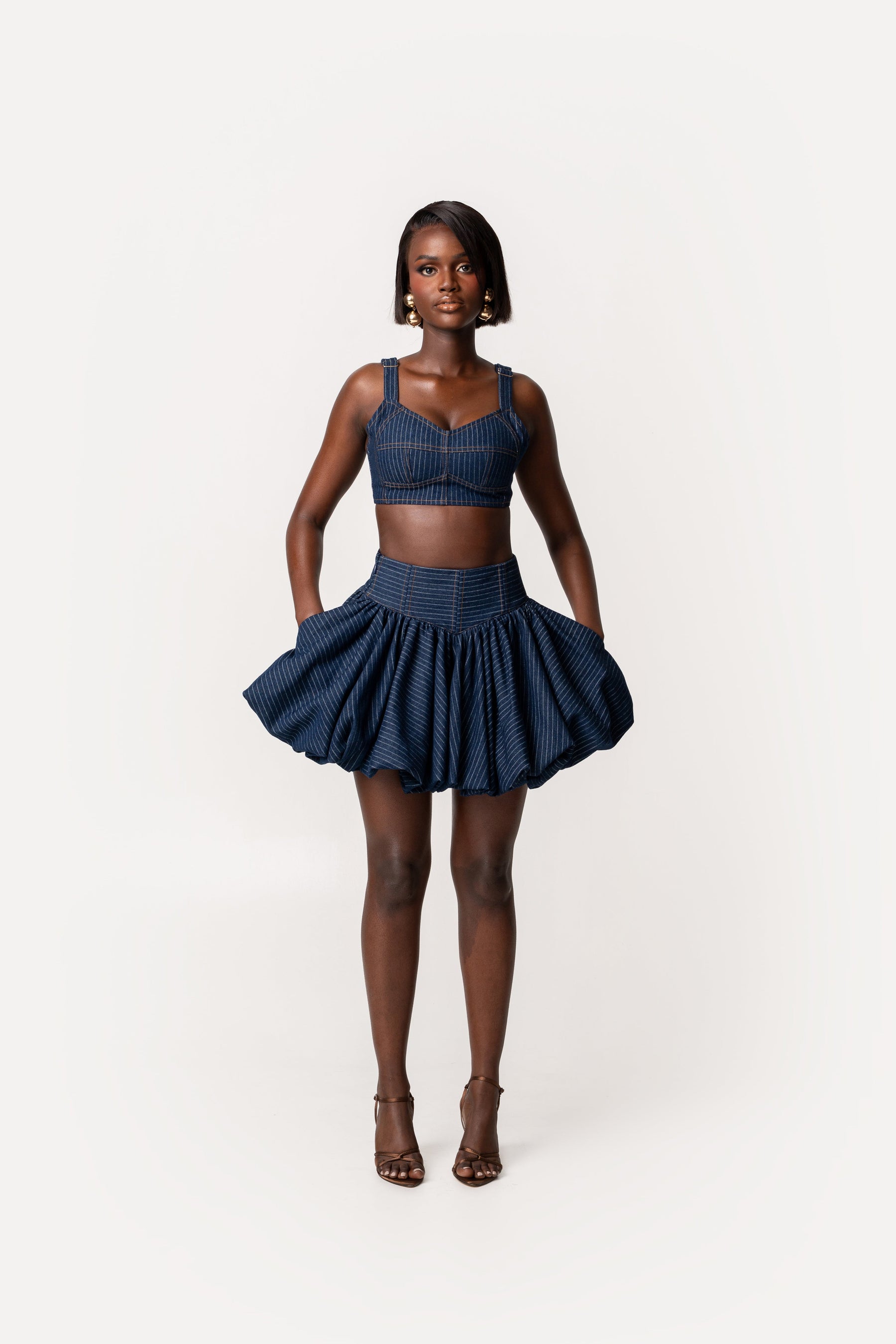 Rumi Bubble Mini Skirt