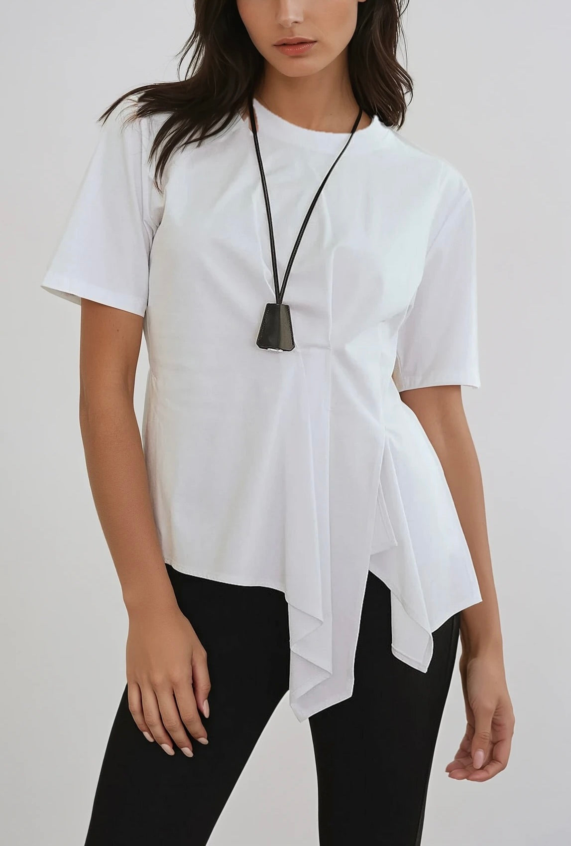Élise Asymmetric Drape Top