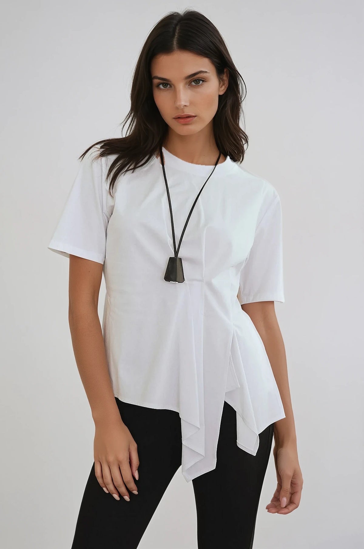 Élise Asymmetric Drape Top