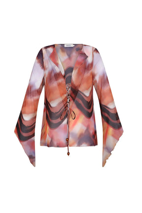 Orilla Blouse Blusa Print rosa