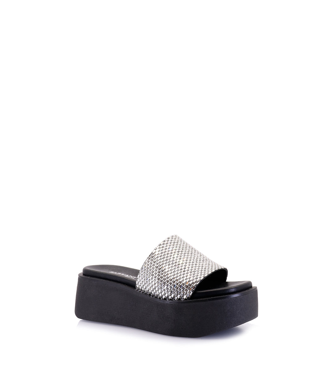 Nohe Glam Silver Platforms
