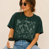 Forest Botanical Mushroom Graphic Tee