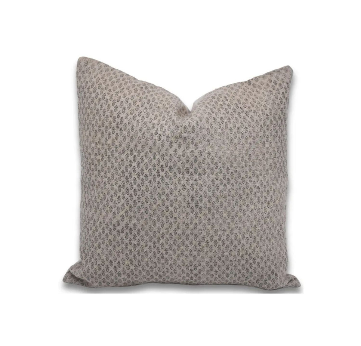 Hand Block Printed Thick Linen Designer Pillow - Everbee