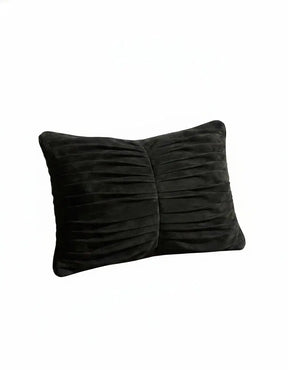 Pleated Cotton Suede Pillow