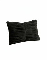 Pleated Cotton Suede Pillow