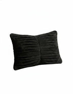 Pleated Cotton Suede Pillow