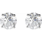 2 CT Lab-Grown Diamond Stud Earrings in 14K Gold
