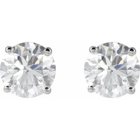 2 CT Lab-Grown Diamond Stud Earrings in 14K Gold
