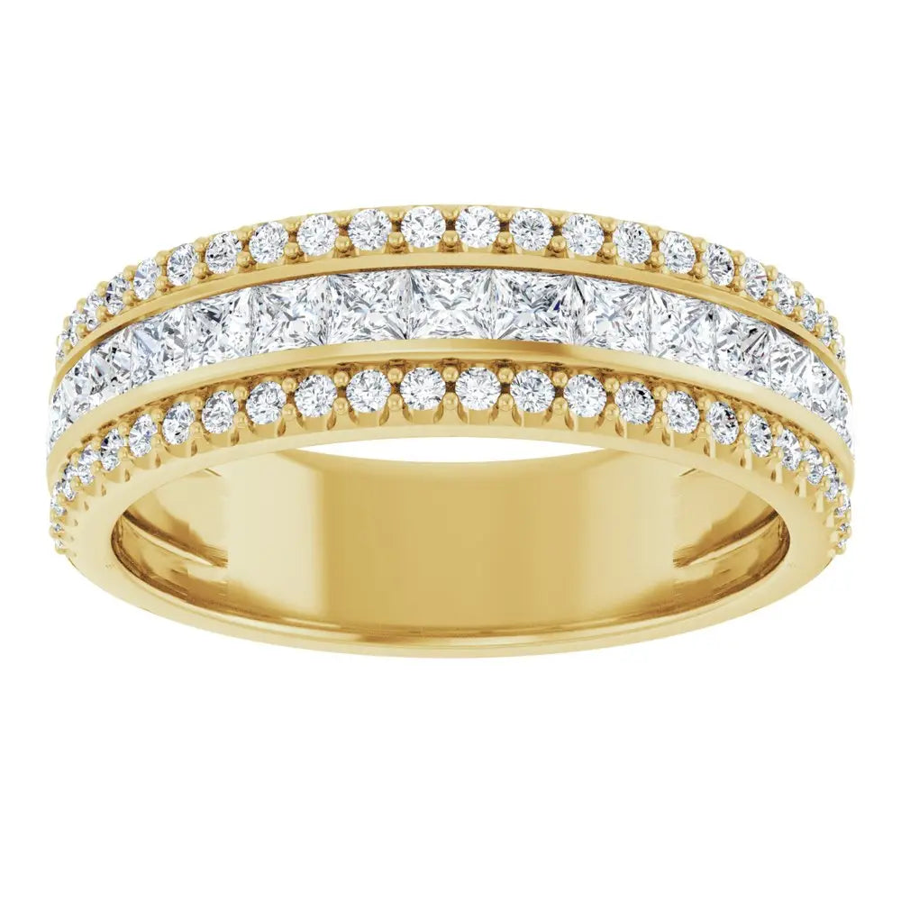 1 1/8 CT Natural Diamond Band in 14K Gold
