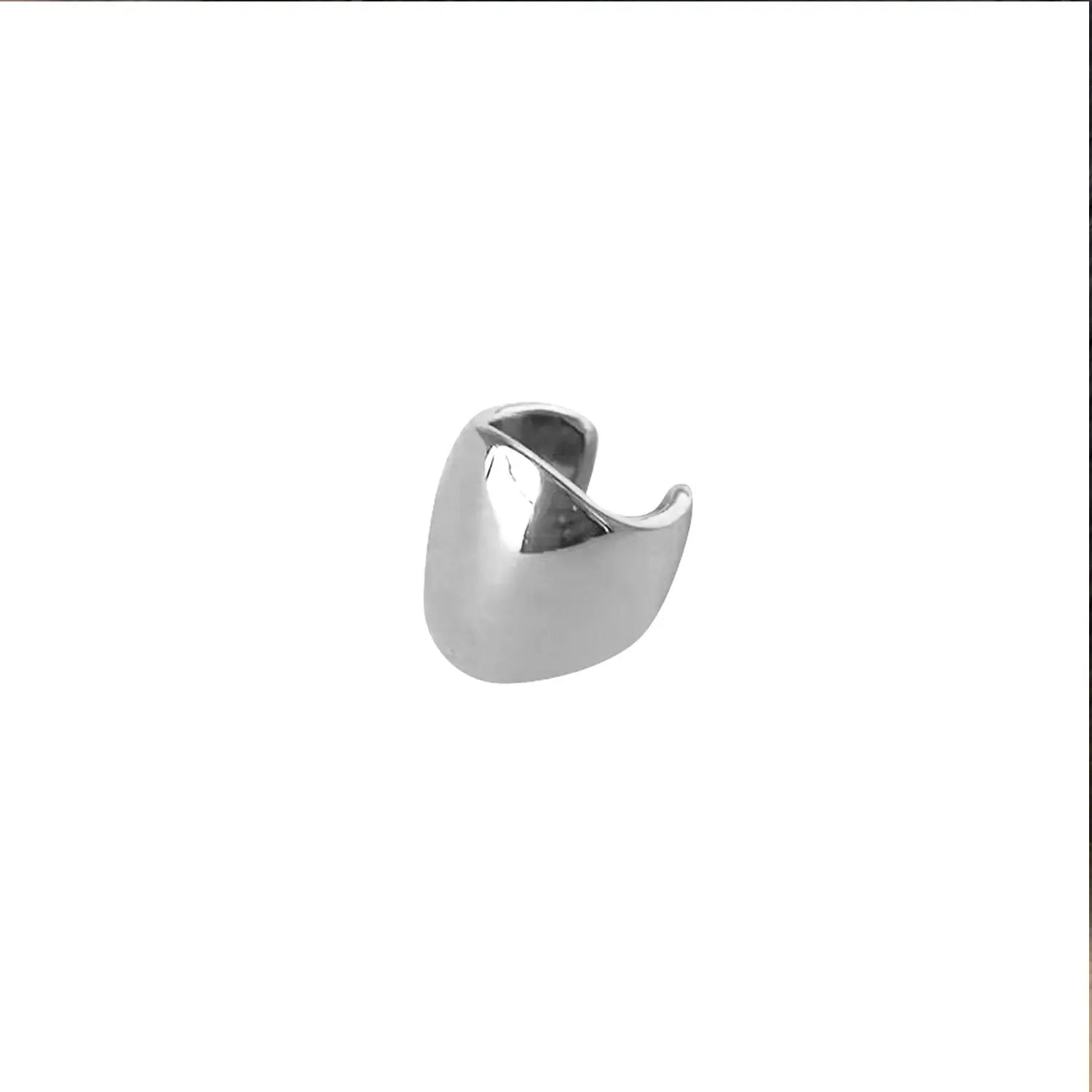 Ear Cuff Statement Silver Moon Earring