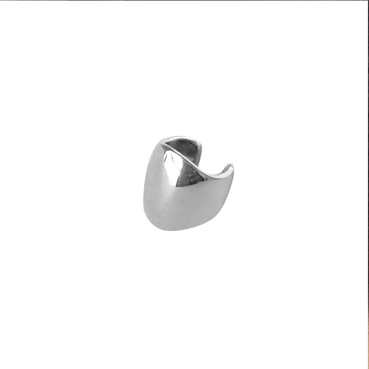 Ear Cuff Statement Silver Moon Earring