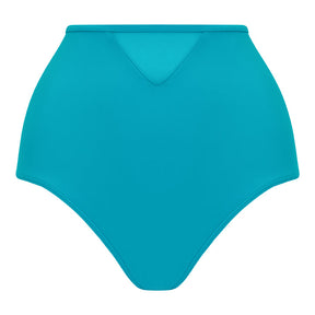 Curvy Kate Sheer Class High Waist Bikini Brief Turquoise