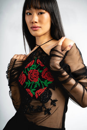 Top With Hand Embroidery