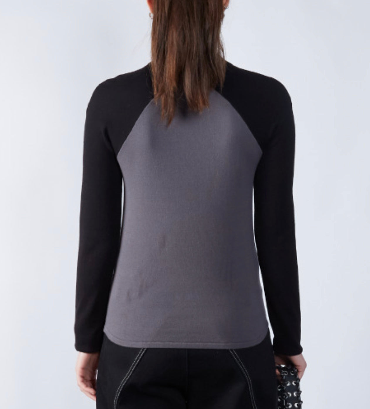 Half Cross Mock Neck Long Sleeve