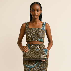 Viola Bronze | Embellished Luxury Clutch Bag