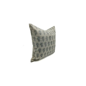 Handcrafted Thick Linen Block Print Cushion Cover -Khajur Butta