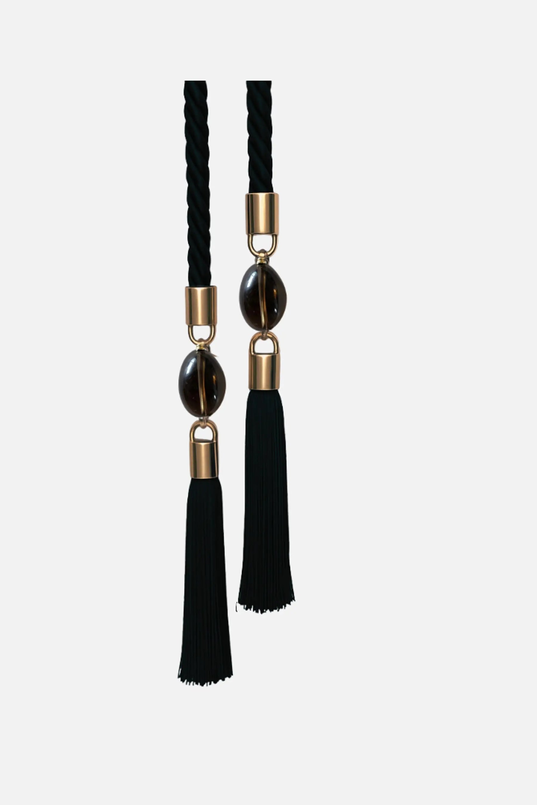 Silk Tassel Belt with Quartz