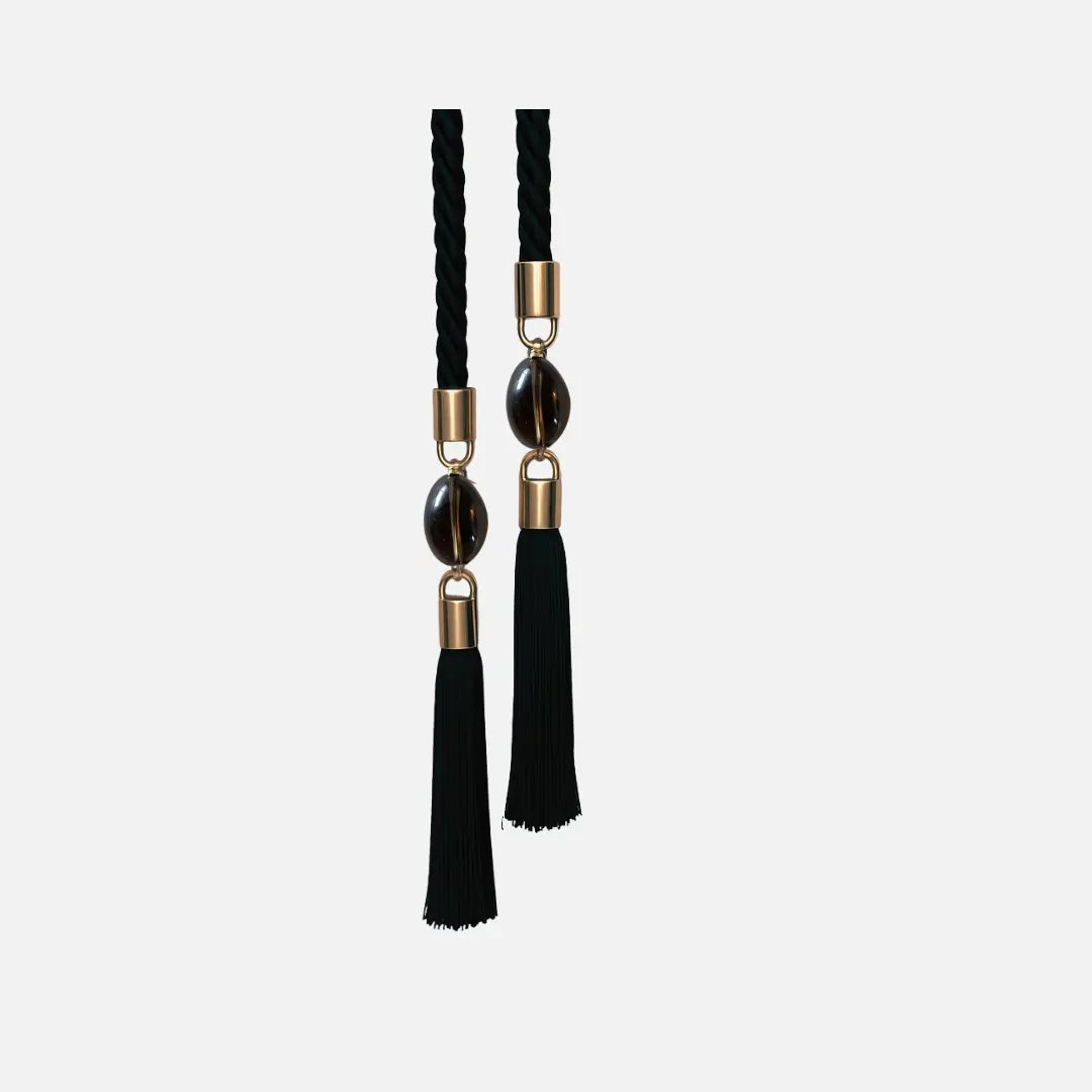 Silk Tassel Belt with Quartz
