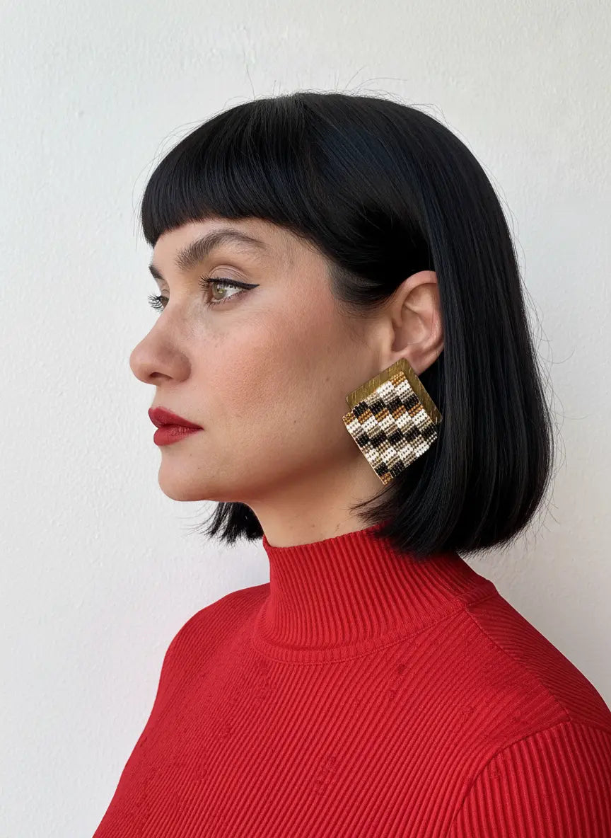 MINIMALIST DECONSTRUCTED KNOT EARRING