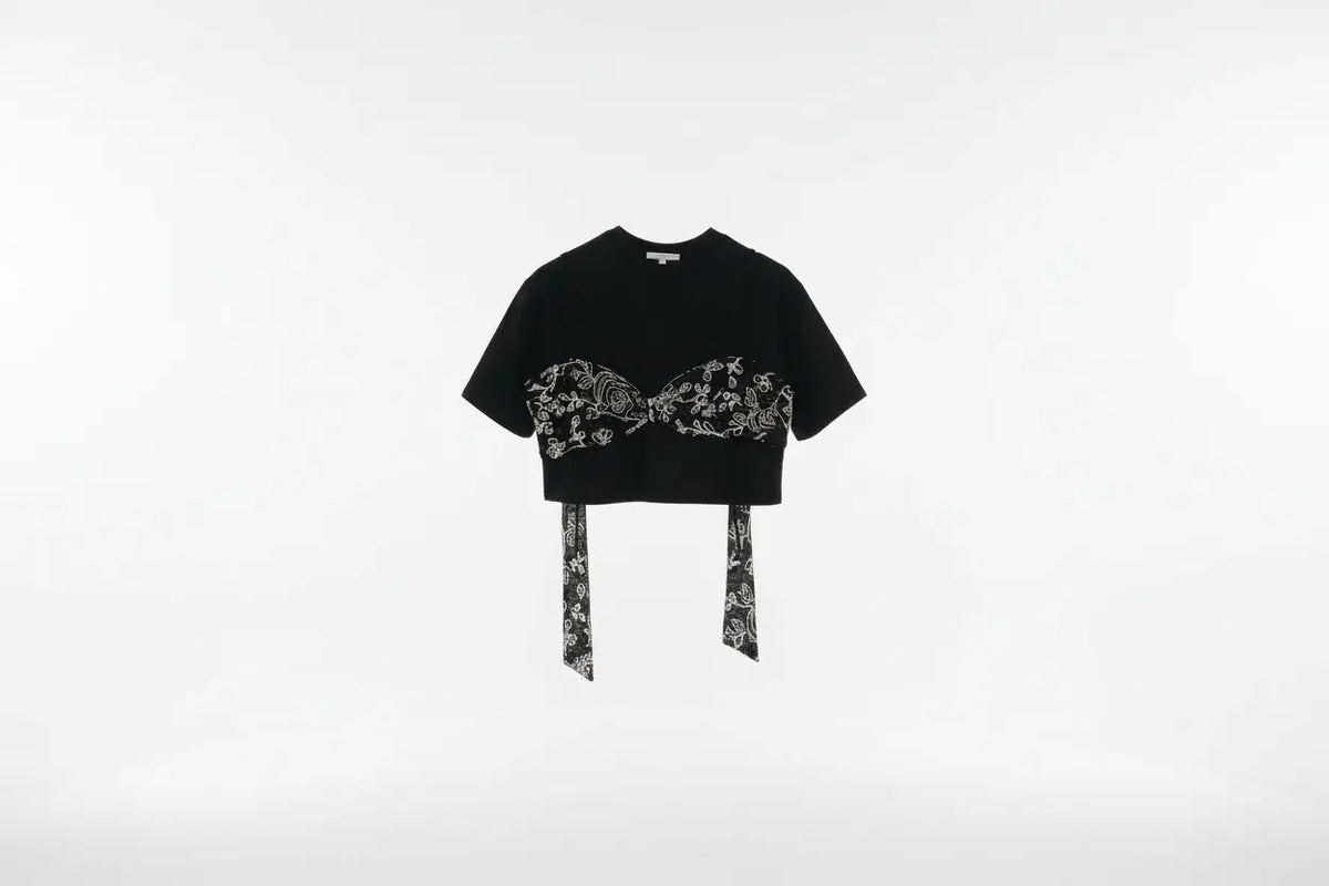 Cropped Lace Bikini T-shirt