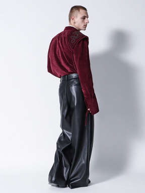 Velvet Padded Long Shirt