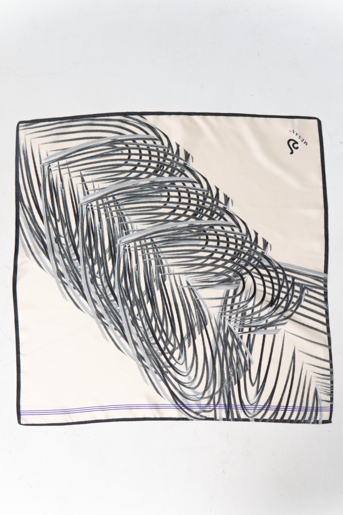 Mèsan Heartbeat Mulberry Silk Scarf