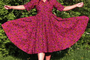 Ofia African Print Wrap Midi Dress For Women