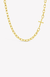 Mini Chain Breaker Cross Necklace