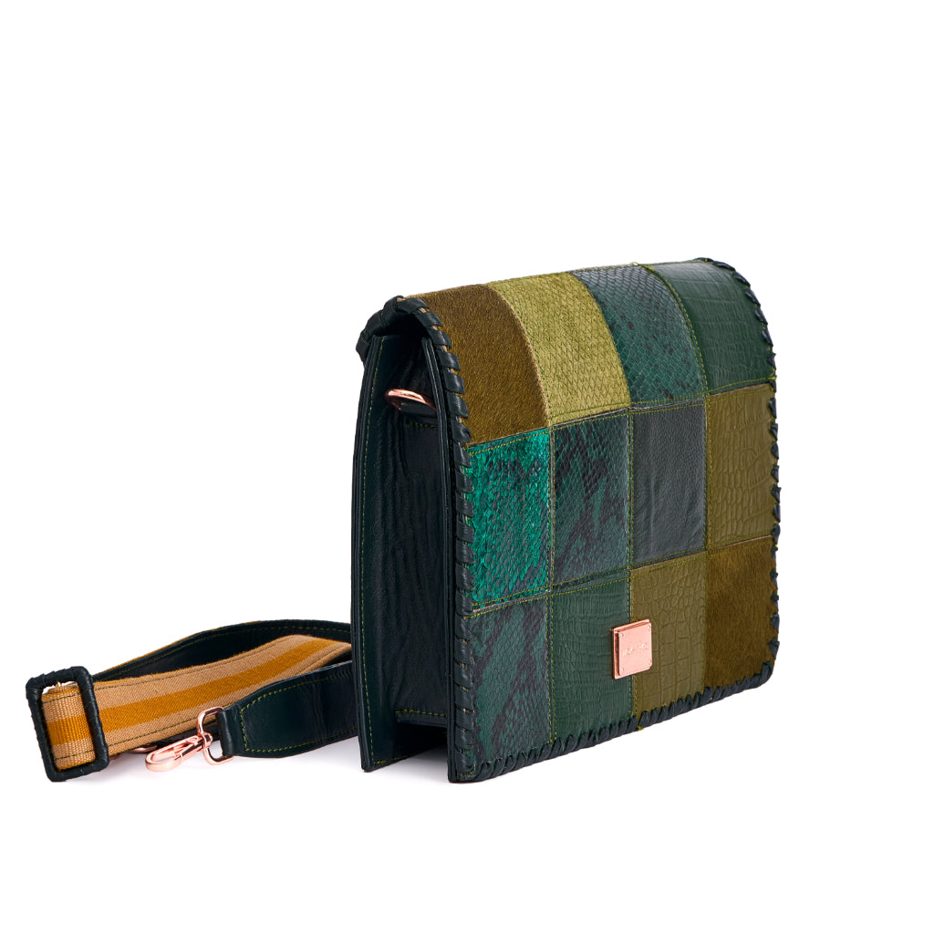 Midi DARA Patchwork Crossbody Bag