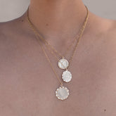 Star of David Jewish Gold Charm Necklace