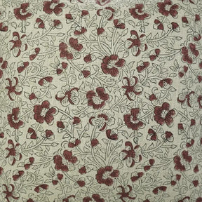 Heritage Hand Block PrintThick Linen Cushion Cover - Saundarya