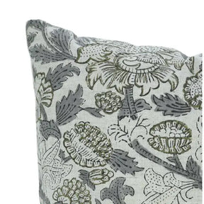 Stylish Hand Made Block Print Boho Viscose Linen Pillow Cover- Aakash