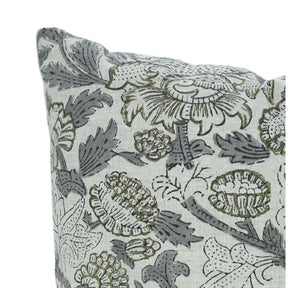 Stylish Hand Made Block Print Boho Viscose Linen Pillow Cover- Aakash
