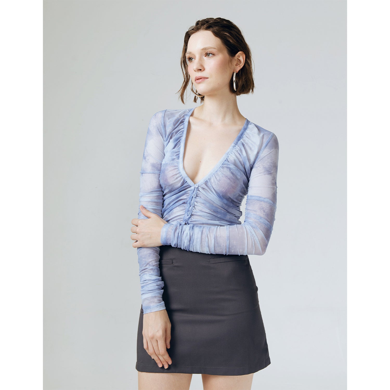 KARLIE SHEER HAND DETAILED TOP