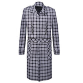 Black and white checkered coat